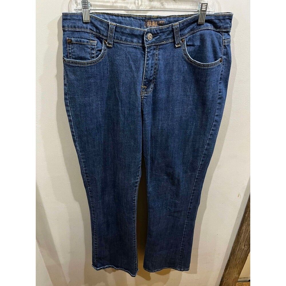 Bitten by Sarah Jessica Parker Bootcut Womens 12 Blue Bootcut Mid Rise Western